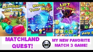Matchland Quest (mobile) My new FAVORITE match 3 game! JUST GAMEPLAY screenshot 4