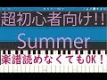 [初心者必見] 簡単ピアノ Summer