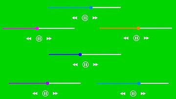 Amazing 6 color waiting loading bar animation video footage on green background