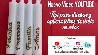 Como hacer VELAS PERSONALIZADAS con lettering 