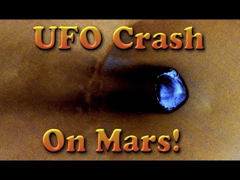 Blue UFO Crashed On Mars Found On Google Earth Map, Amazing! UFO Sighting News.