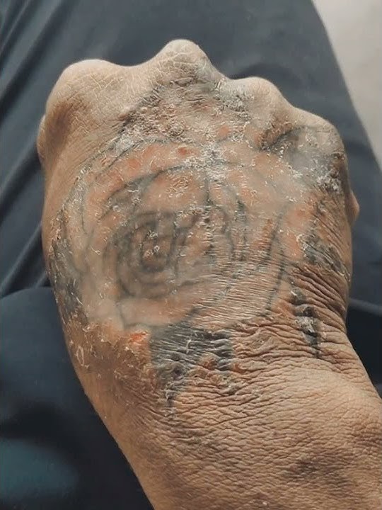 my tattoo damage 😔😭