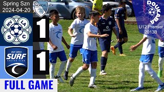 MVLA 12B Ajax White 1-1 Bay Area Surf 13B Pre-MLS | NorCal U12 Premier | 2024-04-20  | FG by DouKaBa 158 views 3 weeks ago 41 minutes