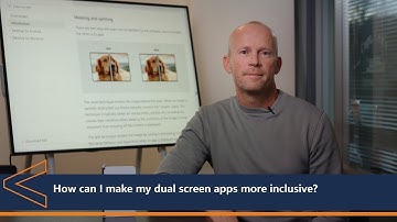 How can I make my dual screen apps more inclusive | One Dev Question