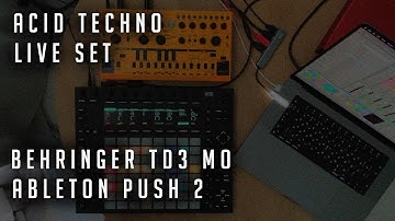 Behringer TD 3 - MO , Ableton Push 2 - Acid Techno Live Set