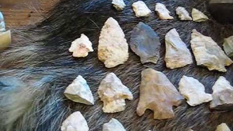 Native american arrow points