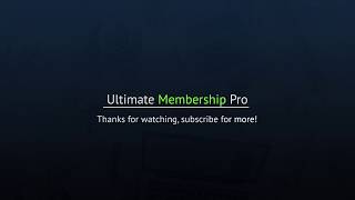 Ultimate Membership Pro Tutorials - setting up Public Individual Page