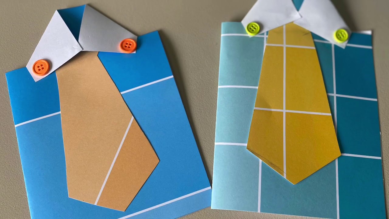 June 17, 2020 - Fathers Day Shirt and Tie Card - YouTube