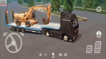 JCB Loading on Volvo Truck | Heavy Machines & Mining Simulator - #8 Android Gameplay | Truck Game 3D