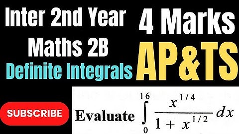 Inter 2nd Year Maths 2B||Definite Integrals@maths naresh eclass
