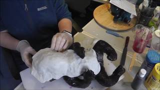 Making a Silicone Baby Doll - TARRA - Part 2: mother mould, seam and removing sculpt