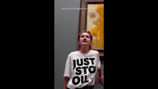 Climate activists throw soup over Van Gough’s Sunflowers