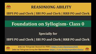 Syllogism | Class 0 | Foundation | Complete Reasoning Course for SBI, IBPS &amp; RRB PO/Clerk 2026