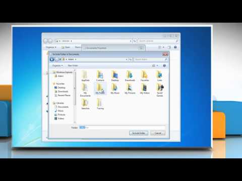 Windows® 7: Change Default Save Location