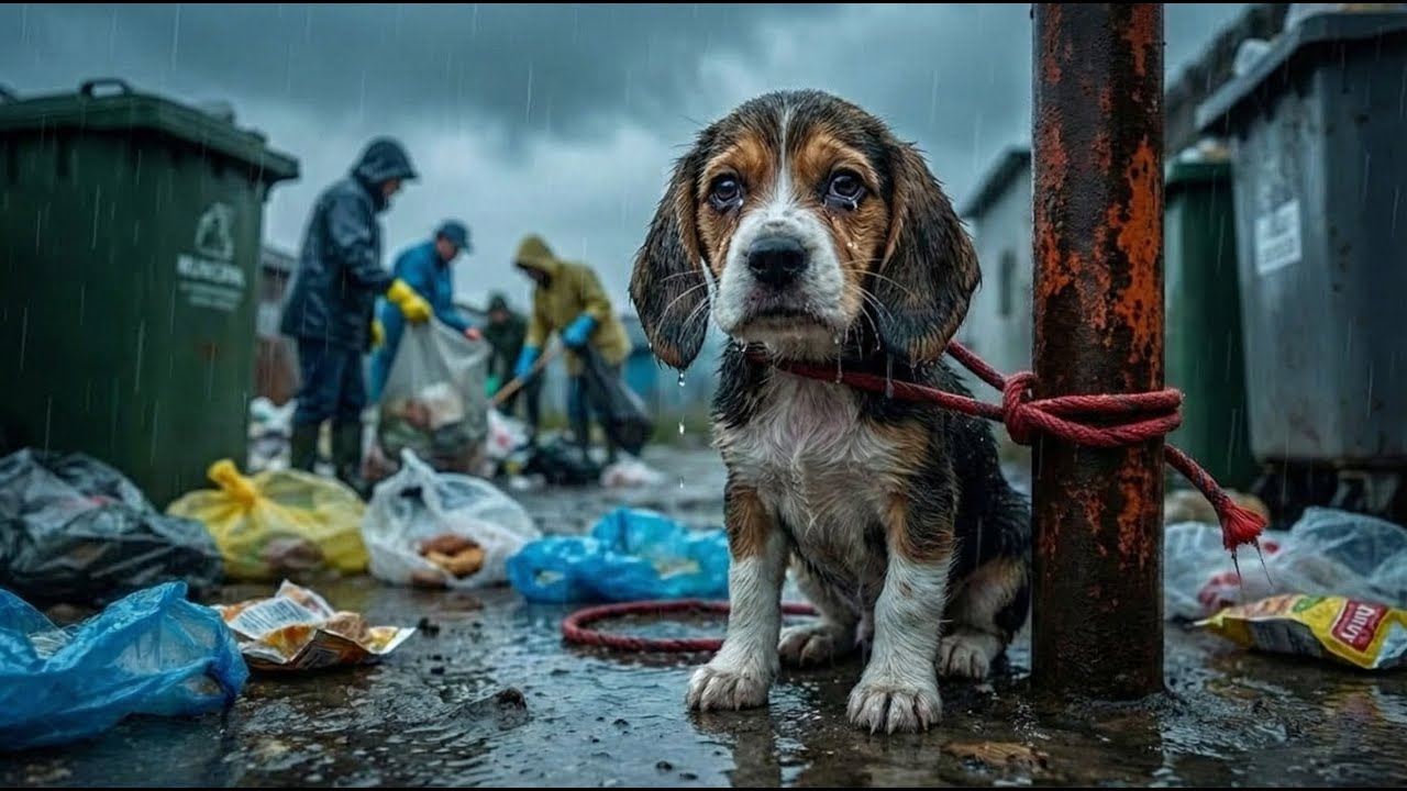 Animal Rescue: We Heard Him Crying in the Rain... Abandoned Beagle Puppy