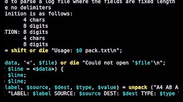 Beginner Perl Maven tutorial: 13.7 - Read fixed width records (unpack)