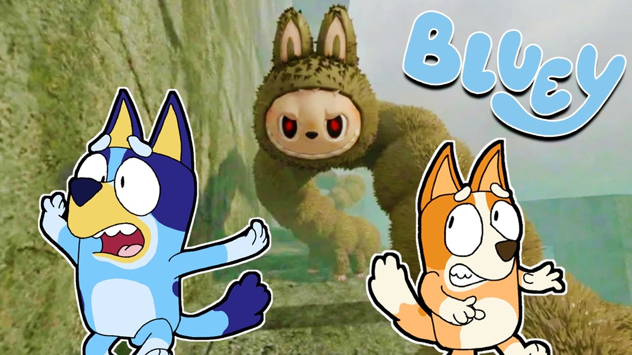 BLUEY y sus AMIGOS SUBIENDO la TORRE del LABUBU ATERRADOR TROLL | Las Aventuras de BLUEY en ROBLOX!