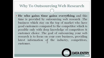 Outsource Web Research