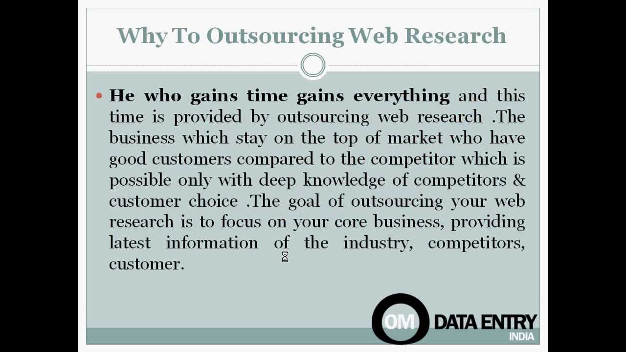 Outsource Web Research