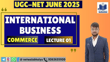 International Business - Lecture 1 | UGC NET Commerce Complete Course