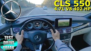 2016 Mercedes Benz CLS 550 / 500 4.7L V8 402 HP TOP SPEED AUTOBAHN DRIVE POV