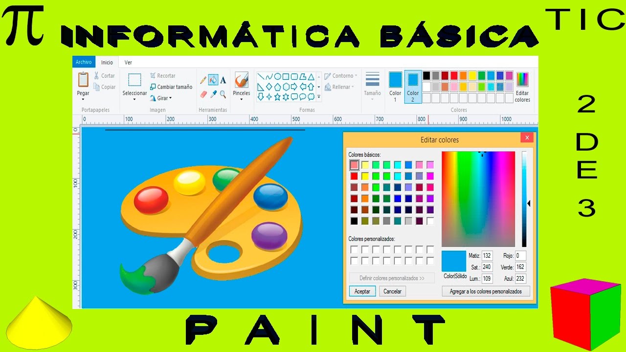 PAINT (CURSO DE INFORMÁTICA BÁSICA). Parte 2 de 3 YouTube