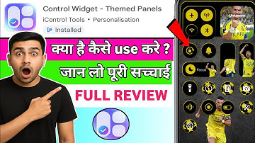 Control widget themed panels app kaise use kare !! How to use control widget themed panels app