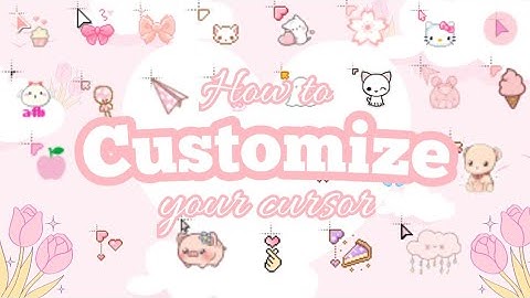 How to customize your cursor on MAC 2024 💖🌸 FREE, cute, pink