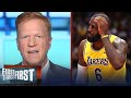 LeBron James passes up final shot in Lakers' OT loss to Rockets — Bucher | NBA | FIRST THINGS FIRST