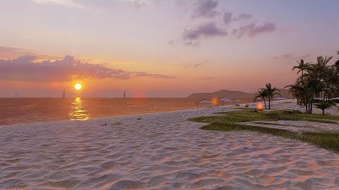 paradise sunset beach (lumion Rendering)