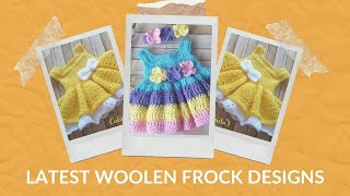 Latest Woolen Frocks for Baby Girl | Simple Frock Designs for Little Girl | Trendy Fashion Hub