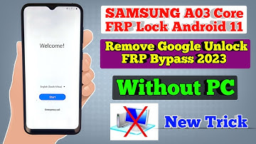 Samsung A03 Core (A032F) Android 11 Frp Bypass | New Trick 2023 | No Pc/Reset Frp Lock 100% Working