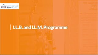 Empower Your Legal Career with our LL.B. and LL.M. Programmes | MIT-WPU