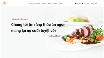 Dự án website nhà hàng quán ăn đặt bàn món ăn - Laravel Mysql