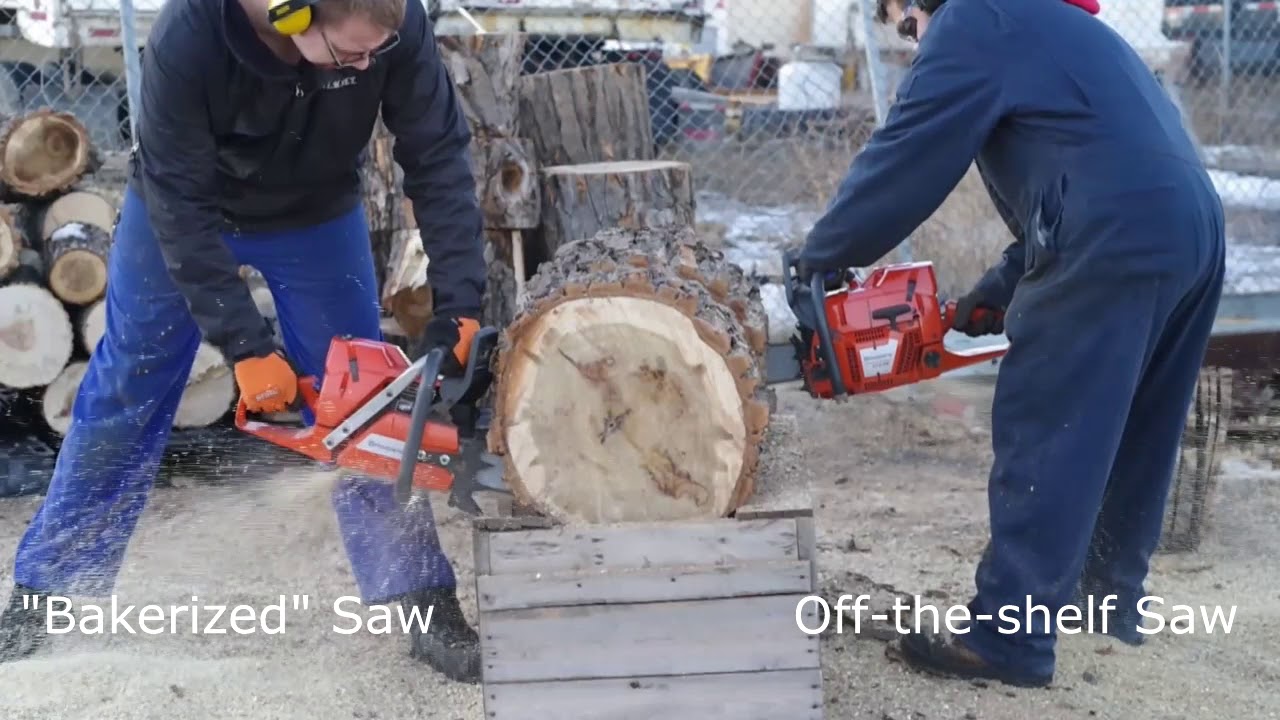 Bakerized Saw Demo Timberland Supply Custom Chainsaws YouTube