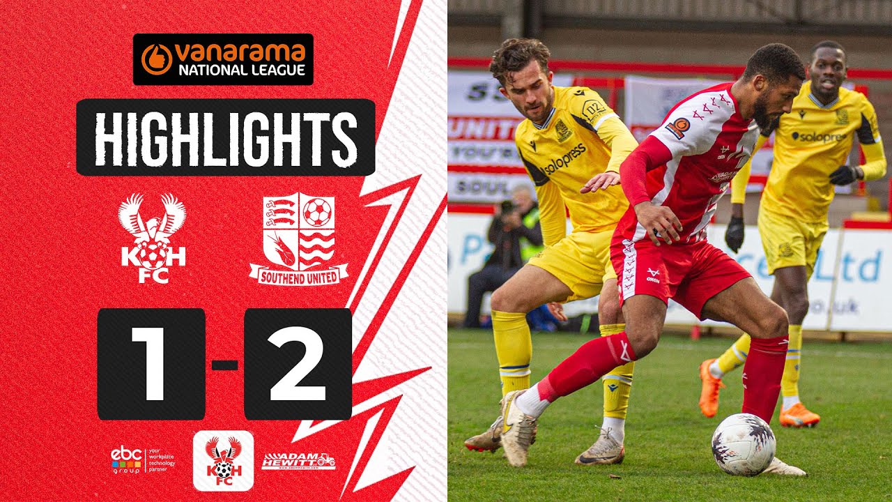 📺 HIGHLIGHTS | 23 Dec 23 | Harriers 1-2 Southend United