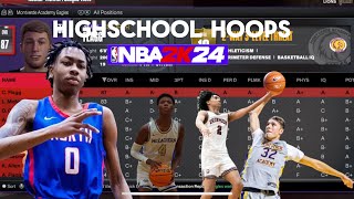 HOW TO PLAY HIGH SCHOOL HOOPS IN NBA 2K24 On Console (PS5&Xbox series x/s)