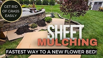 No Dig Gardening Method. DIY How To Create a New Flower Bed or Garden Bed with Sheet Mulching.