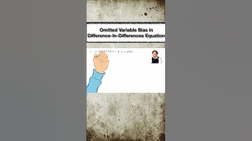 Omitted Variable Bias in Difference-In-Differences Regression | #shorts