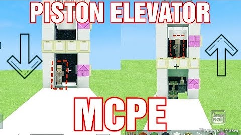 How to build a Simple Piston Elevator in MCPE