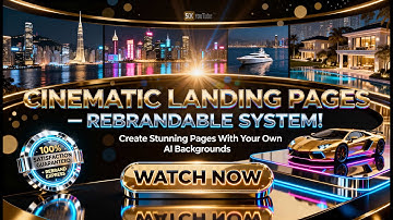 New Update! Create Cinematic Landing Pages With Custom AI Backgrounds Rebrandable System Demo