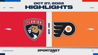 NHL Highlights | Panthers vs. Flyers - October 27, 2022