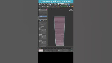 How to Twist Objects with the Array Modifier in 3Ds Max | Easy Modeling Trick #shorts #3dsmax