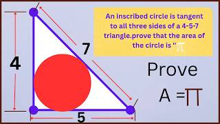 The area is exactly 3.14 ❓