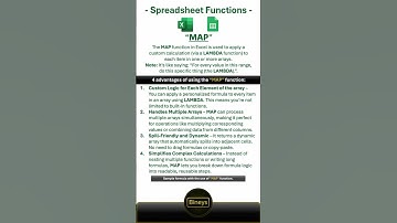 Map Function | Spreadsheet functions | s