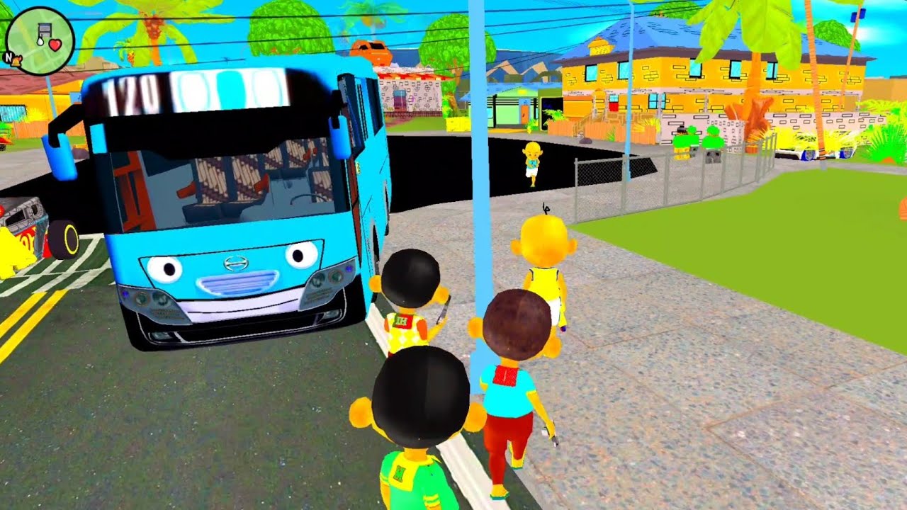 Upin dan ipin bantu Mobil Bus Tayo temukan Burger Krabby Patty 😍 Dunia Oyya