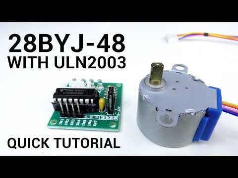 28BYJ-48 stepper motor and ULN2003 Arduino (Quick tutorial for beginners)