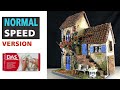 NORMAL SPEED - Build an old house with cardboard & clay