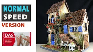 NORMAL SPEED  Build an old house with cardboard & clay