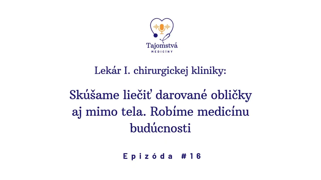 (16) MUDr. David Adandedjan: Skúšame liečiť darované obličky aj mimo tela